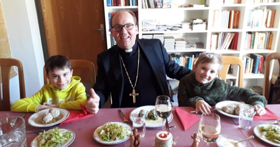Mittagessen mit Bischof Hermann